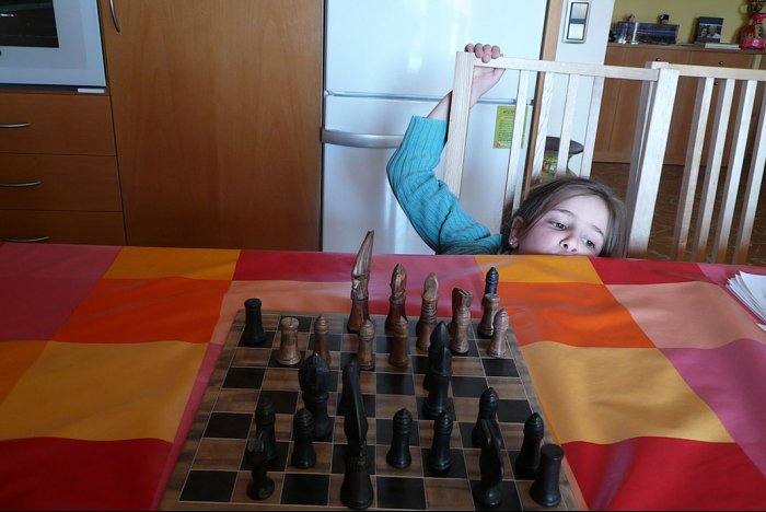 Exciting chess game